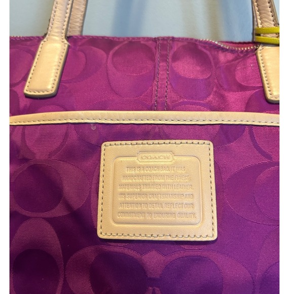 Coach legacy weekend east west zip Tote Bag purse - Picture 11 of 16